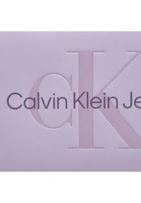 Calvin Klein Jeans Torebka Sculpted Camera Bag18 Mono K60K612220 Fioletowy. Kolor: fioletowy. Materiał: skórzane