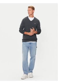 Tommy Jeans Sweter Essential DM0DM19429 Szary Slim Fit. Kolor: szary. Materiał: bawełna #4