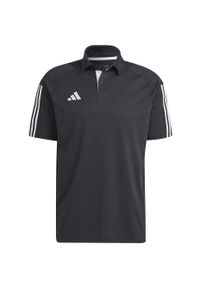 Adidas - Koszulka męska adidas Tiro 23 Competition Polo. Typ kołnierza: polo. Kolor: czarny, biały, wielokolorowy