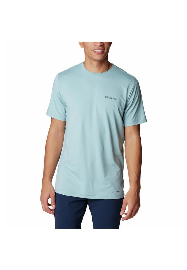 columbia - Koszulka Turystyczna Męska Columbia Tech Trail Graphic T-Shirt. Kolor: niebieski