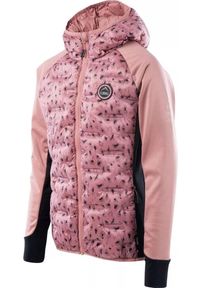 Kurtka softshell dziewczęca Elbrus Emini. Kolor: czarny, różowy, wielokolorowy. Materiał: softshell