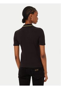 Versace Jeans Couture Polo 78HAGT00 Czarny Regular Fit. Typ kołnierza: polo. Kolor: czarny. Materiał: bawełna
