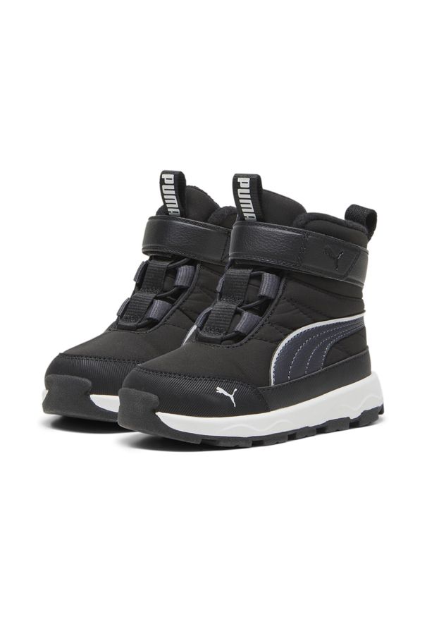 Puma - Buty dla małych dzieci PUMA Evolve PUMA Black Strong Gray White. Kolor: czarny, szary, biały, wielokolorowy. Sport: turystyka piesza