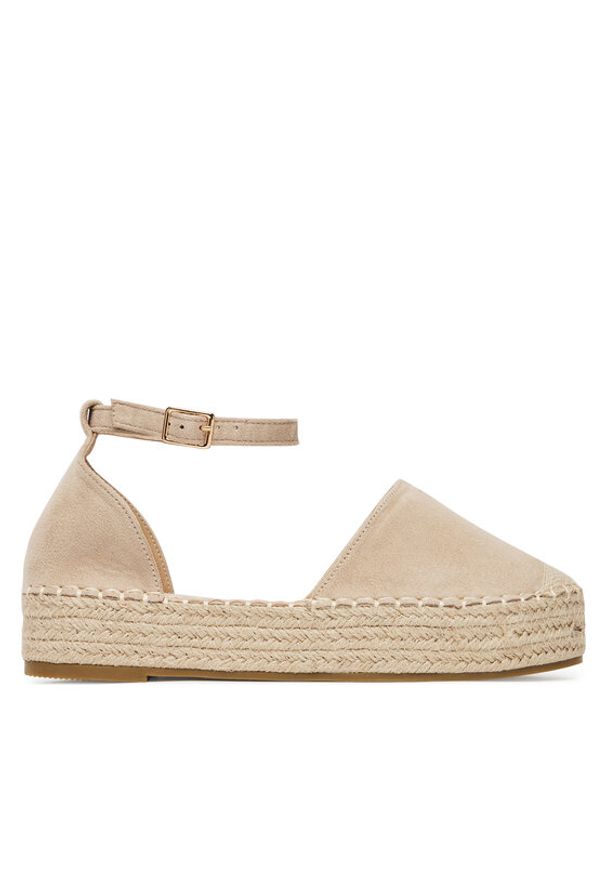 DeeZee Espadryle WSS990-215 Beżowy. Kolor: beżowy. Materiał: materiał