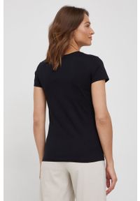 Armani Exchange t-shirt bawełniany kolor czarny. Kolor: czarny. Materiał: bawełna. Wzór: nadruk #5