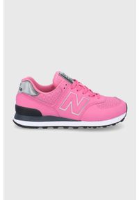 New Balance buty WL574DT2 kolor różowy. Nosek buta: okrągły. Zapięcie: sznurówki. Kolor: różowy. Materiał: guma. Model: New Balance 574