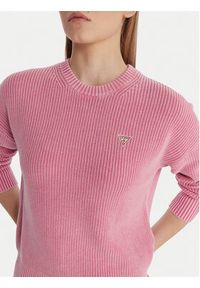 Guess Jeans Sweter W6RR20 Z3HM1 Różowy Classic Fit. Kolor: różowy. Materiał: bawełna #2