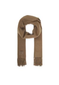 Calvin Klein Szalik Emblem LV04D8060G Beżowy. Kolor: beżowy. Materiał: wełna #1