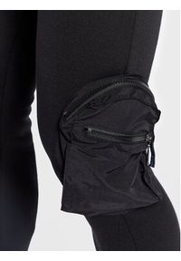Brave Soul Spodnie dresowe MJB-516HOUDINI Czarny Slim Fit. Kolor: czarny. Materiał: dresówka, syntetyk