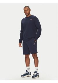 Reebok Bluza 100217146 Granatowy Regular Fit. Kolor: niebieski. Materiał: bawełna #5