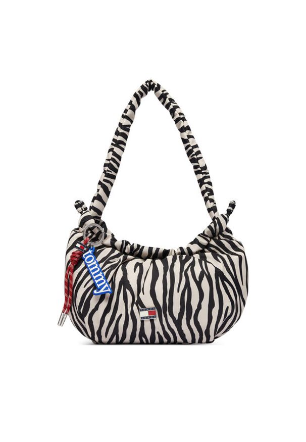 Tommy Jeans Torebka Tjw Icon Charms Zebra Shlder Bag AW0AW18882 Biały. Kolor: biały. Wzór: motyw zwierzęcy