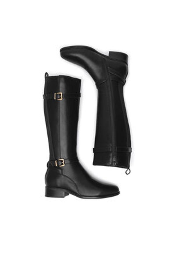 Clara Barson Kozaki WYL4016-2 Czarny. Kolor: czarny. Materiał: materiał