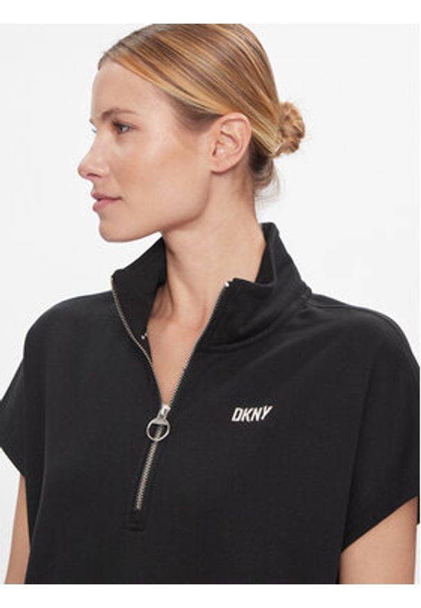DKNY Sport Sukienka codzienna DP3D4826 Czarny Regular Fit. Okazja: na co dzień. Kolor: czarny. Materiał: bawełna, syntetyk. Typ sukienki: proste, sportowe. Styl: sportowy, casual
