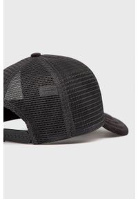 Superdry czapka kolor czarny z aplikacją. Kolor: czarny. Wzór: aplikacja #4