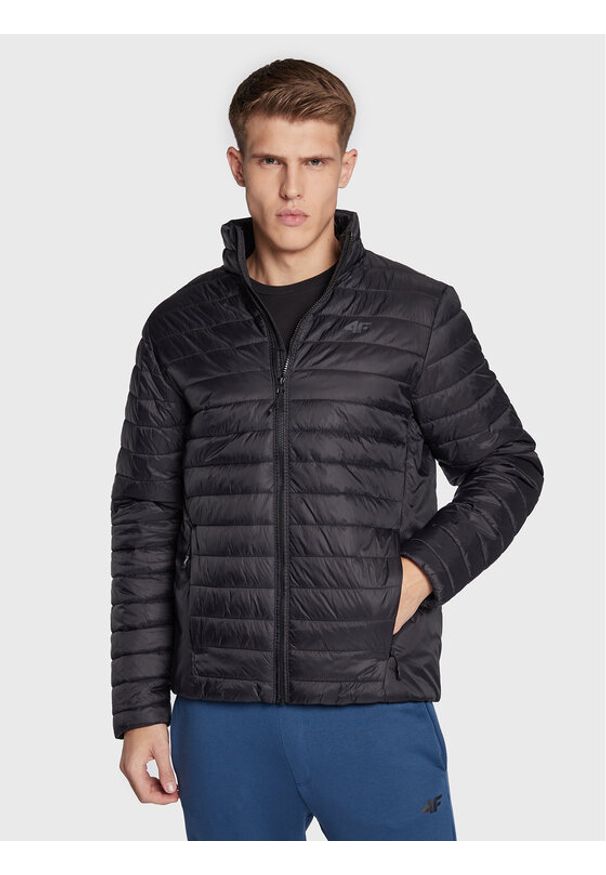 4f - 4F Kurtka puchowa H4Z22-KUMP003 Czarny Regular Fit. Kolor: czarny. Materiał: syntetyk