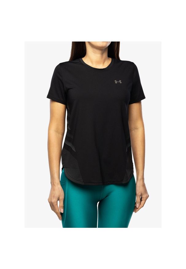 Koszulka biegowa damska Under Armour Iso-Chill Laser Tee II. Kolor: czarny