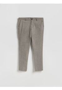 Reserved - Spodnie chino slim fit - szary. Kolor: szary. Materiał: tkanina, bawełna #1