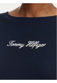 TOMMY HILFIGER - Tommy Hilfiger Top Classic WW0WW50947 Granatowy Regular Fit. Kolor: niebieski. Materiał: bawełna #4