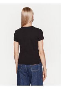Tommy Jeans T-Shirt DW0DW16259 Czarny Regular Fit. Kolor: czarny. Materiał: bawełna #4