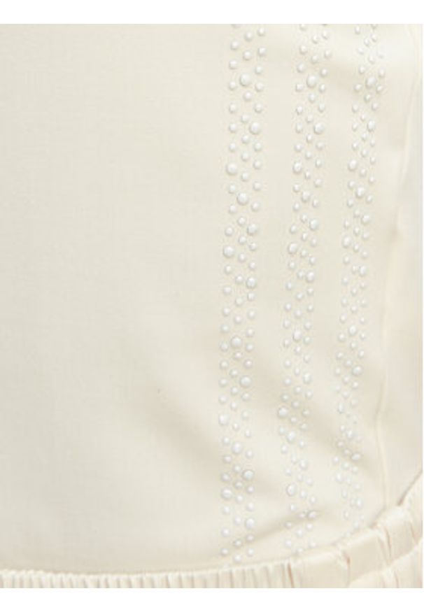 Adidas - adidas Top Pearl Tube KE3403 Écru Slim Fit. Kolor: kremowy. Materiał: syntetyk