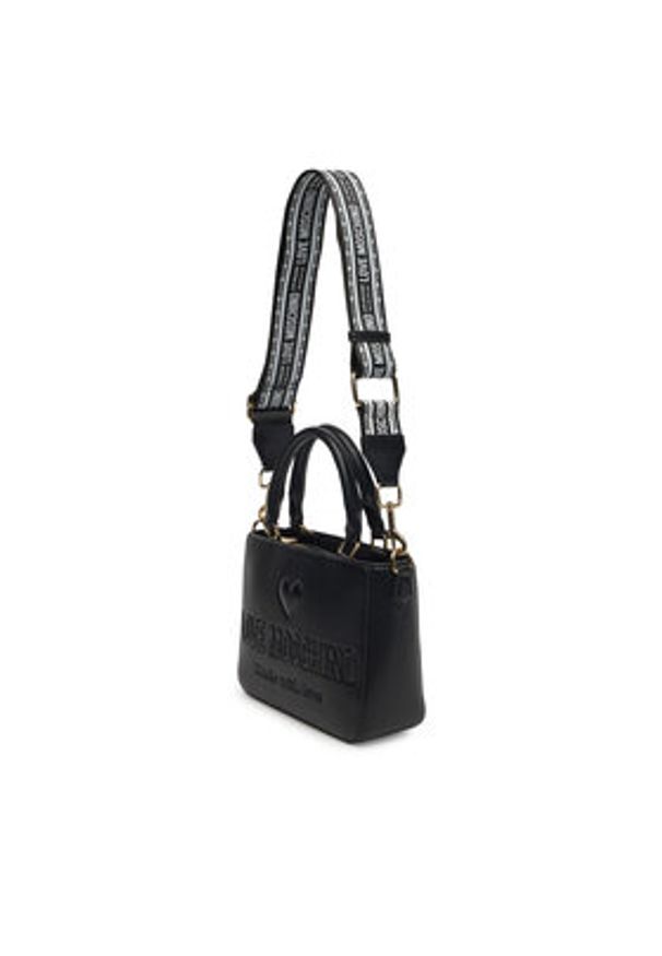 Love Moschino - LOVE MOSCHINO Torebka JC4218PP0MKF0000 Czarny. Kolor: czarny. Materiał: skórzane