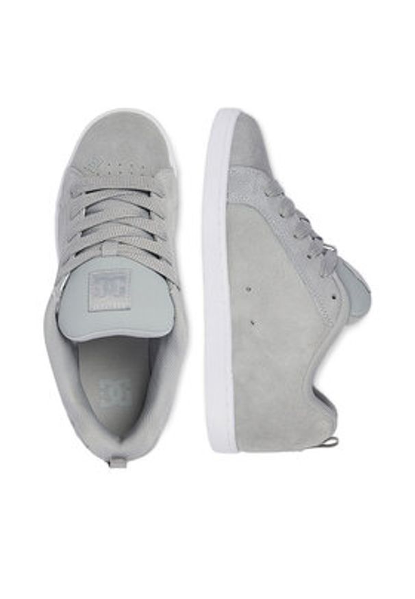 DC Shoes Sneakersy EO-COURT GRAFFIK SD DC02222025 Szary. Kolor: szary. Materiał: skóra, zamsz