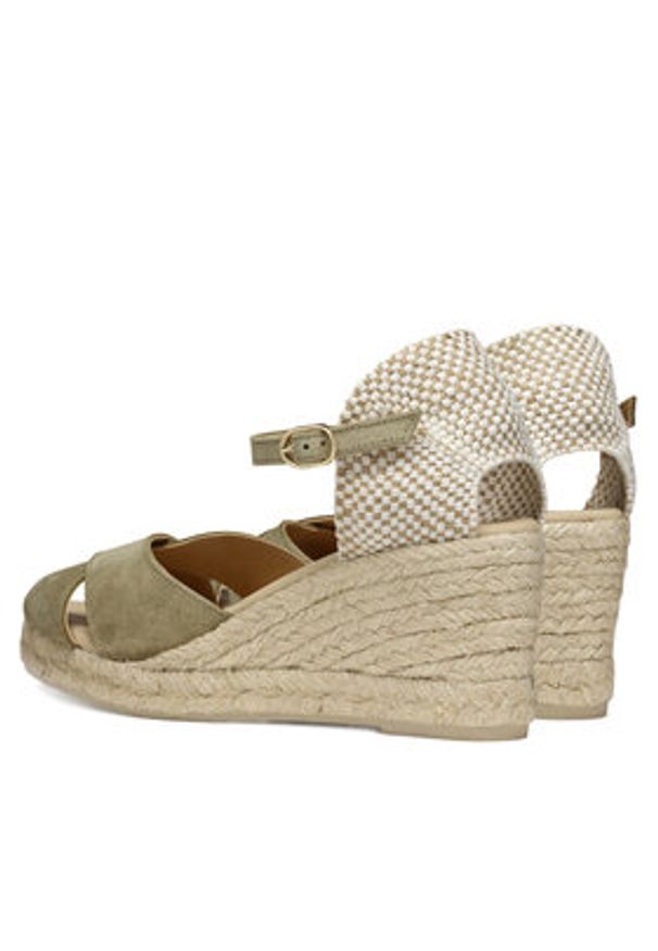 Geox Espadryle D Gelsa Low D45NGA 00022 C3704 Khaki. Kolor: brązowy. Materiał: skóra, zamsz