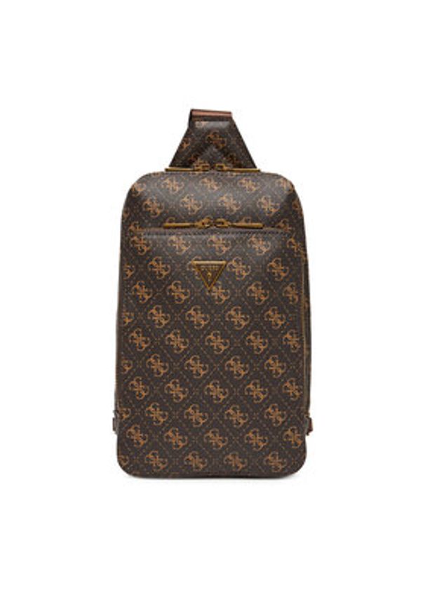 Guess Saszetka HMMILO P5226 Brązowy. Kolor: brązowy. Materiał: skóra