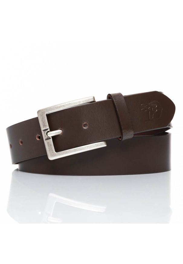 Tom Tailor - TOM TAILOR PASEK SKÓRZANY TM0184R01 691 40mm Gürtel Q.2647. Materiał: skóra. Wzór: jednolity, paski. Styl: elegancki, casual, klasyczny