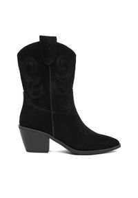 Badura Kowbojki C-ANA-DX01381-12 Czarny. Kolor: czarny. Materiał: zamsz, skóra #1