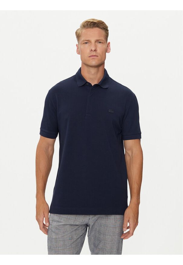 Lacoste Polo PH5522 Granatowy Regular Fit. Typ kołnierza: polo. Kolor: niebieski. Materiał: bawełna