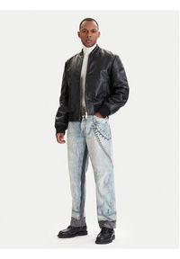 Versace Jeans Couture Kurtka skórzana 80GAVP06 CPPS3 Czarny Regular Fit. Kolor: czarny. Materiał: skóra #5