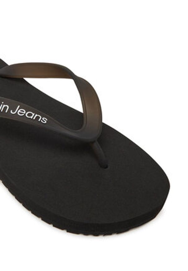 Calvin Klein Jeans Japonki Beach Sandal Transparent Tpu YW0YW01829 Czarny. Kolor: czarny