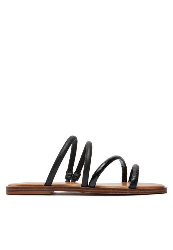 Aldo Klapki Stila 13734352 Czarny. Kolor: czarny. Materiał: skóra