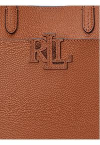 Lauren Ralph Lauren - LAUREN RALPH LAUREN Torebka 431966760001 Brązowy. Kolor: brązowy. Materiał: skórzane #7