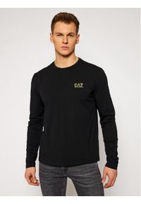 EA7 Emporio Armani Longsleeve 8NPT55 PJM5Z 0208 Czarny Regular Fit. Kolor: czarny. Materiał: bawełna. Długość rękawa: długi rękaw