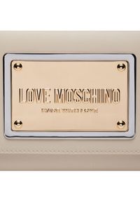 Love Moschino - LOVE MOSCHINO Torebka JC4355PP0IK1211A Beżowy. Kolor: beżowy. Materiał: skórzane #3