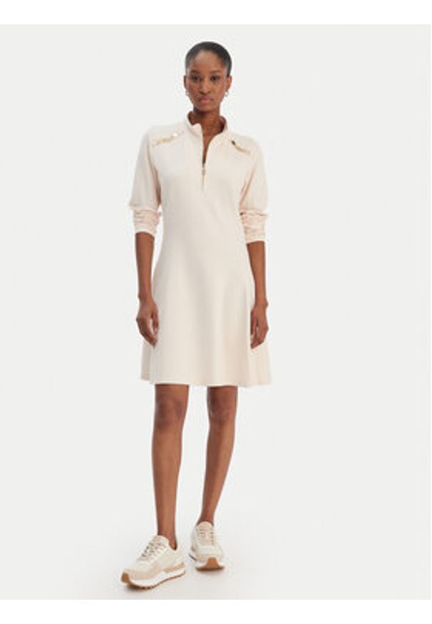 Liu Jo Sport Sukienka codzienna TA6019 JS182 Różowy Regular Fit. Okazja: na co dzień. Kolor: różowy. Materiał: wiskoza. Typ sukienki: sportowe, proste. Styl: casual, sportowy