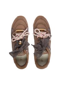 Pinko - PINKO Sneakersy Yulia 01 SS0185 P076 Brązowy. Kolor: brązowy. Materiał: skóra, zamsz #5