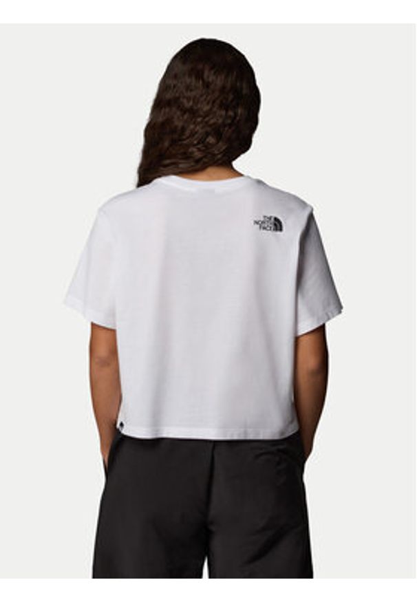 The North Face T-Shirt Easy NF0A8A6H Biały Loose Fit. Kolor: biały. Materiał: syntetyk, bawełna