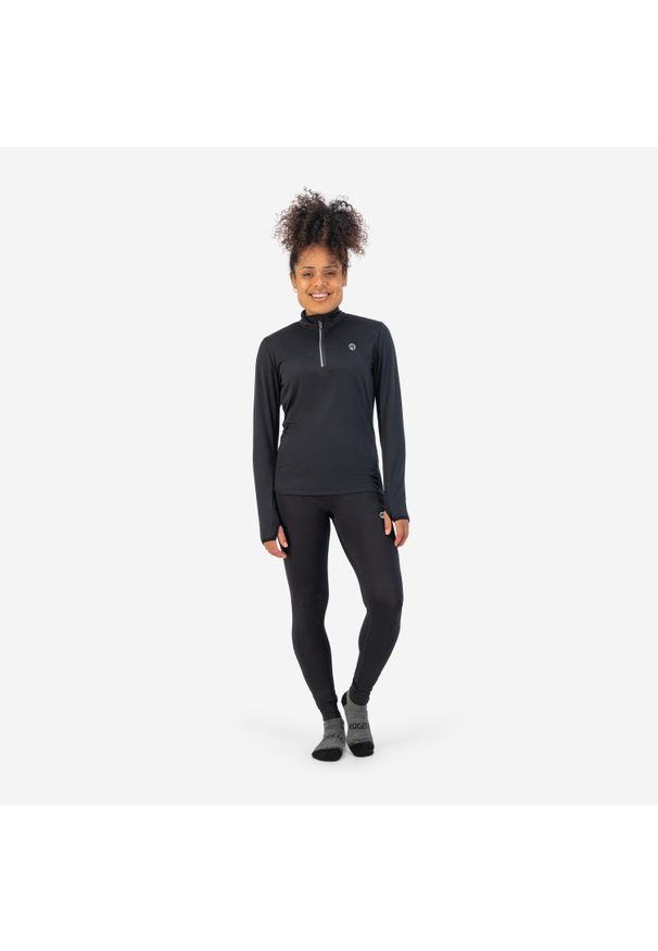 ROGELLI - Bluza damska do biegania Rogelli Carina 2.0. Kolor: czarny. Sport: bieganie