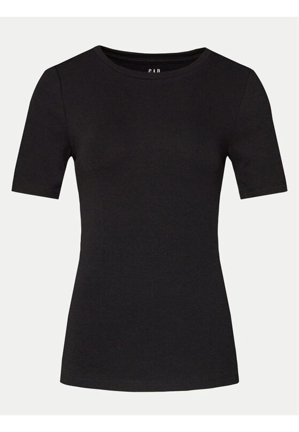 GAP - Gap T-Shirt 540635-01 Czarny Slim Fit. Kolor: czarny. Materiał: bawełna