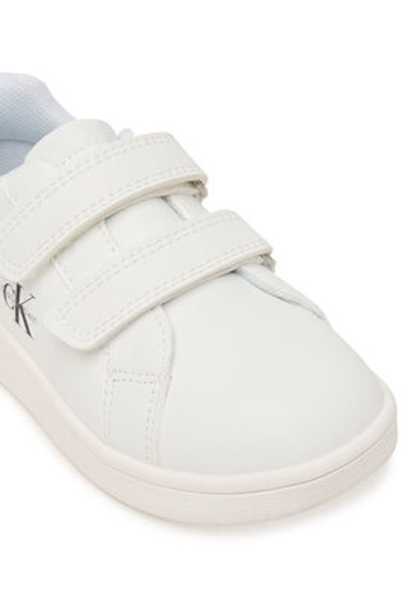 Calvin Klein Sneakersy Low Cut Velcro V1X9-83275-1355 Biały. Kolor: biały. Materiał: skóra