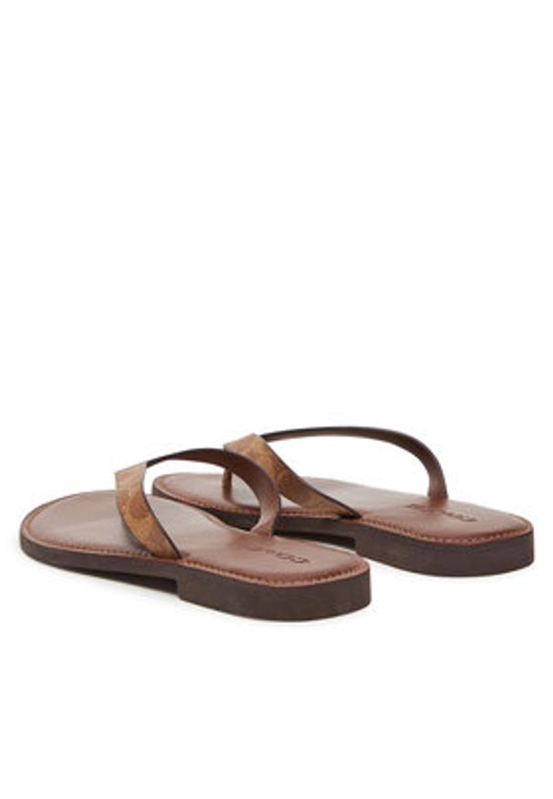 Coach Japonki Brianna CZ371 Brązowy. Kolor: brązowy. Materiał: skóra