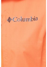 columbia - Columbia kurtka outdoorowa Pouring Adventure II kolor pomarańczowy przejściowa 1760071-468. Kolor: pomarańczowy. Materiał: materiał #2