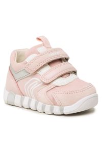 Sneakersy Geox B Iupidoo G. C B3558C 022AS C8W1Z Lt Rose/White. Kolor: różowy. Materiał: skóra