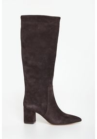 Twinset Milano - Kozaki damskie zamszowe TWINSET. Materiał: zamsz #2