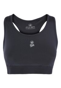 ZOOPLEMENTS - ATHL DPT Vanessa – Damski biustonosz sportowy, bezszwowy, wysoka podpora. Kolor: czarny. Długość rękawa: na ramiączkach. Sport: bieganie #1