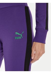 Puma Spodnie dresowe DUA LIPA 536629 Fioletowy Slim Fit. Kolor: fioletowy. Materiał: syntetyk