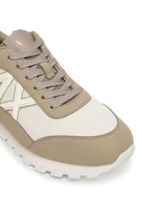 Armani Exchange Sneakersy XW002150 AF19388 MZ396 Beżowy. Kolor: beżowy. Materiał: skóra #5